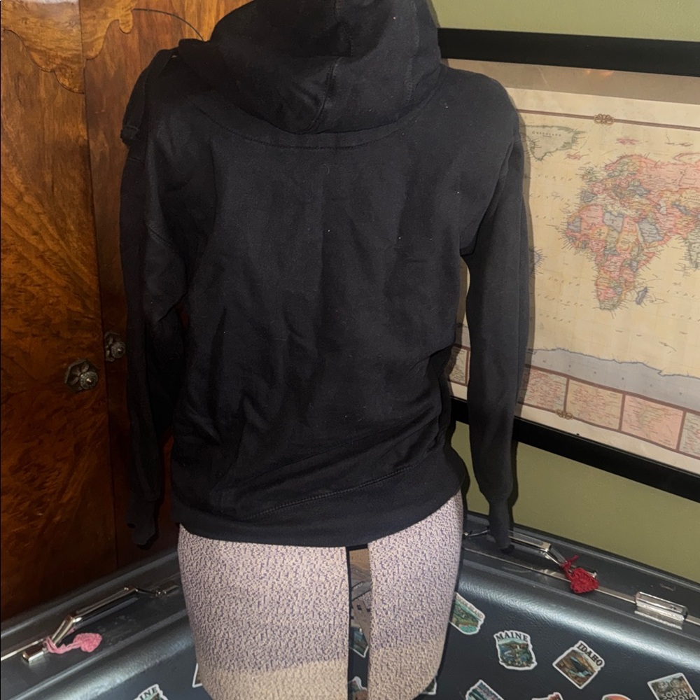 "Alcatraz Psycho Ward Outpatient" Vintage Style Black Hoodie - Size S - Picture 3 of 4